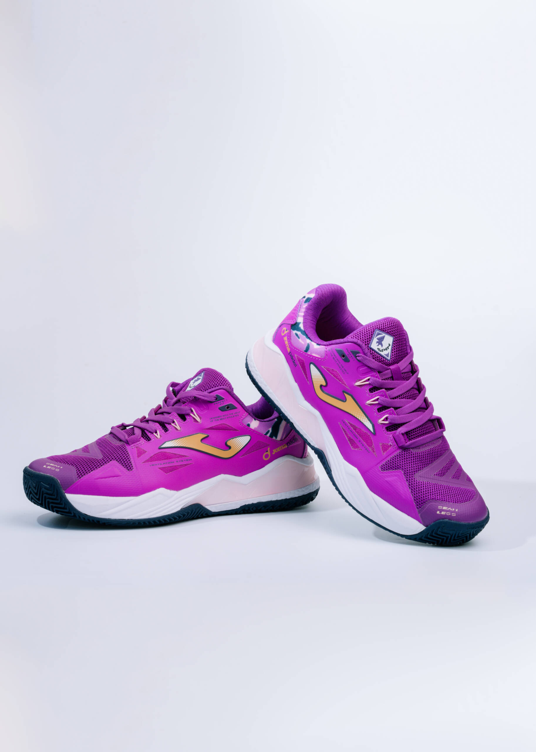 PADEL SHOE SPIN PURP/PINK SIZE 4 -WOMEN