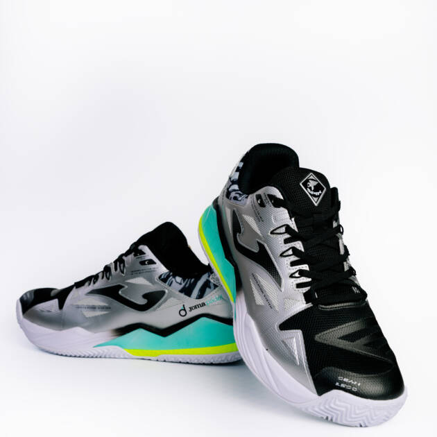 SHOE SPIN SILVER/BLCK SIZE 7.5 -MEN